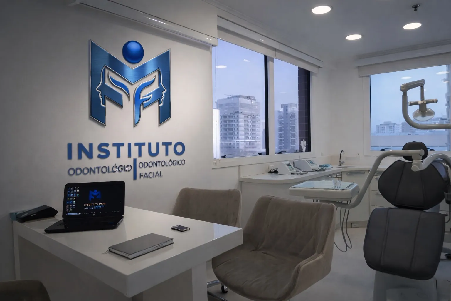 Consultório do Instituto Odontológico Funcional Facial em Moema