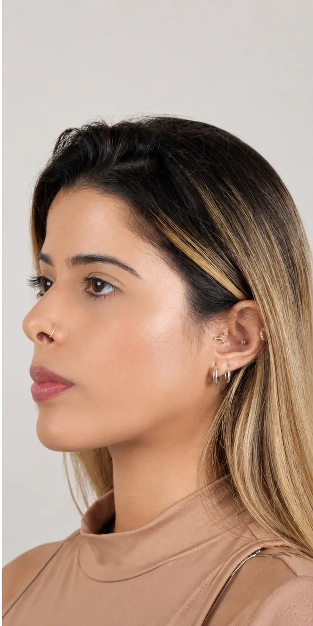 Definição de contorno facial, depois