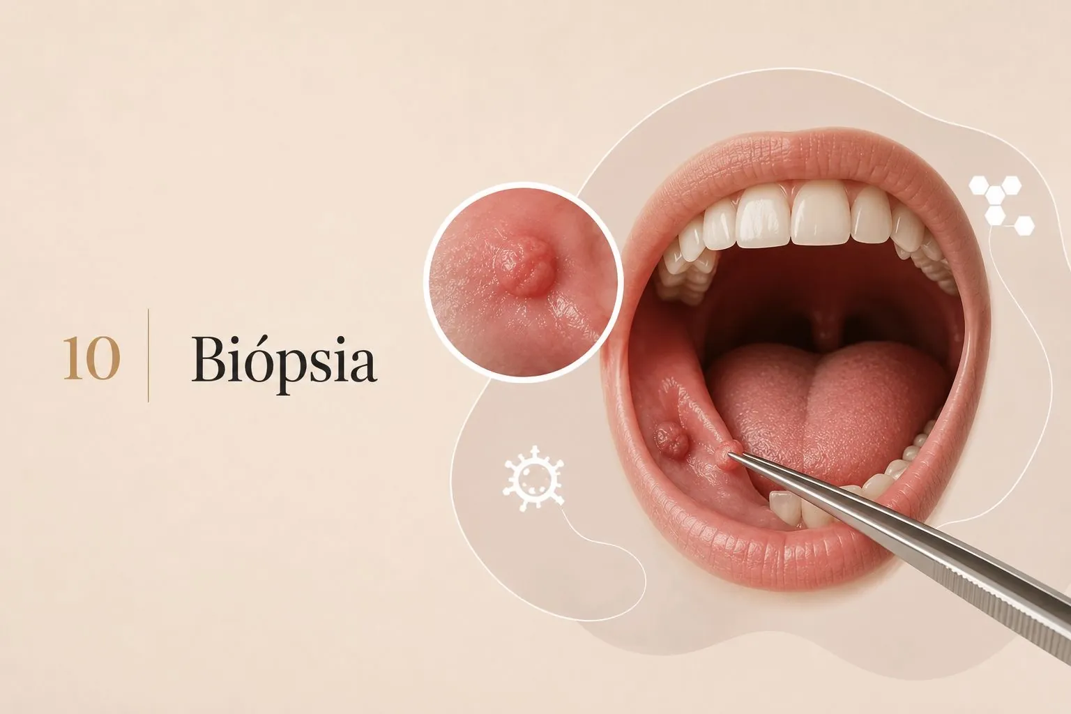 Ilustração editorial — Biópsia