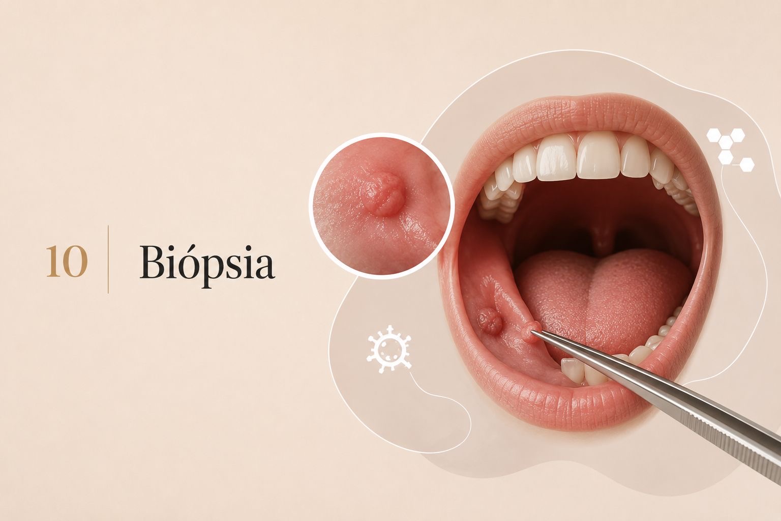 Ilustração editorial — Biópsia